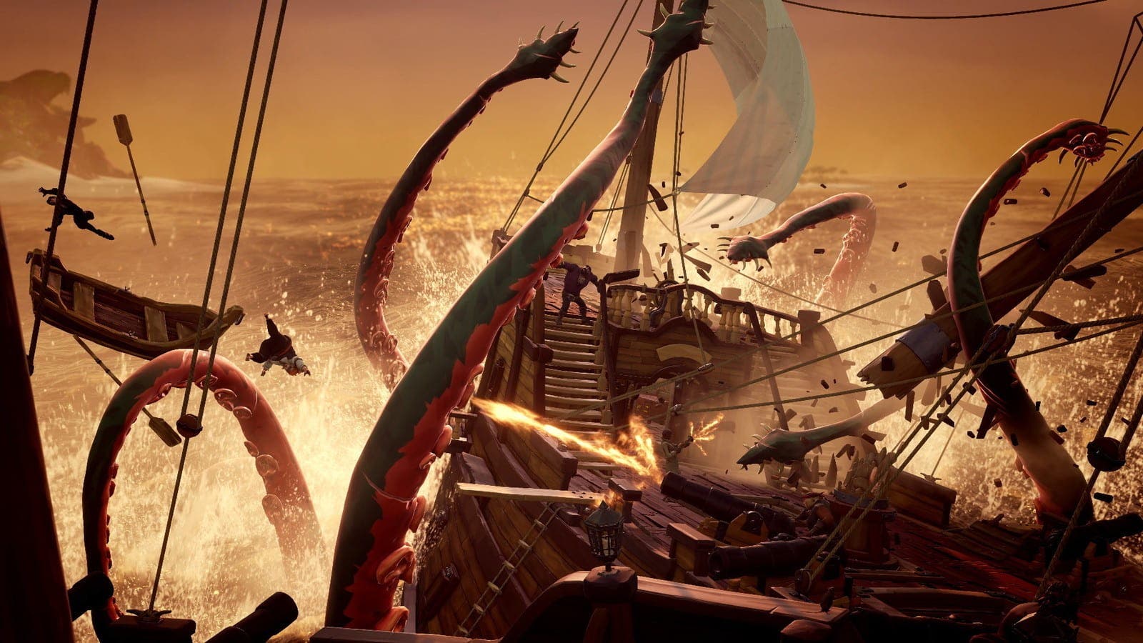 Así se vence al Kraken en Sea of Thieves