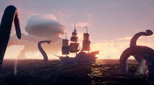 Sea of Thieves celebra su lanzamiento con la llegada del kraken