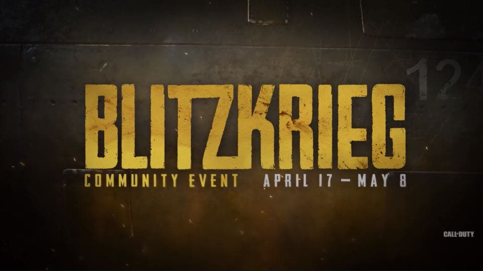 Ya está aquí Blitzkrieg, el nuevo evento de Call of Duty WWII