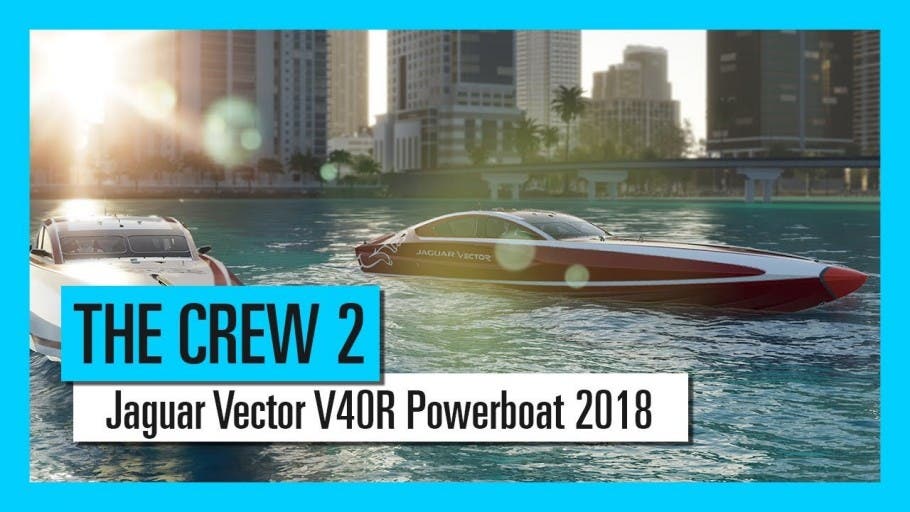 Sobrevuela el agua con el Jaguar Vector V40R en The Crew 2