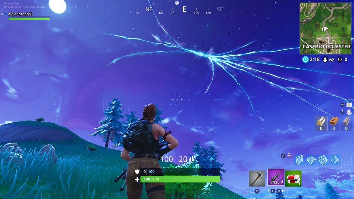 El cohete de Fortnite despega y se abre una grieta en el cielo 111
