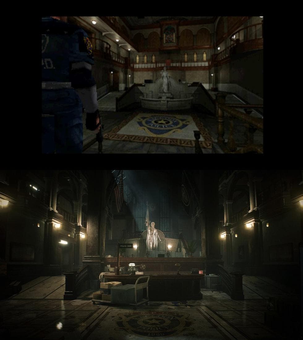Comparativa de Resident Evil 2 Remake con el original 110