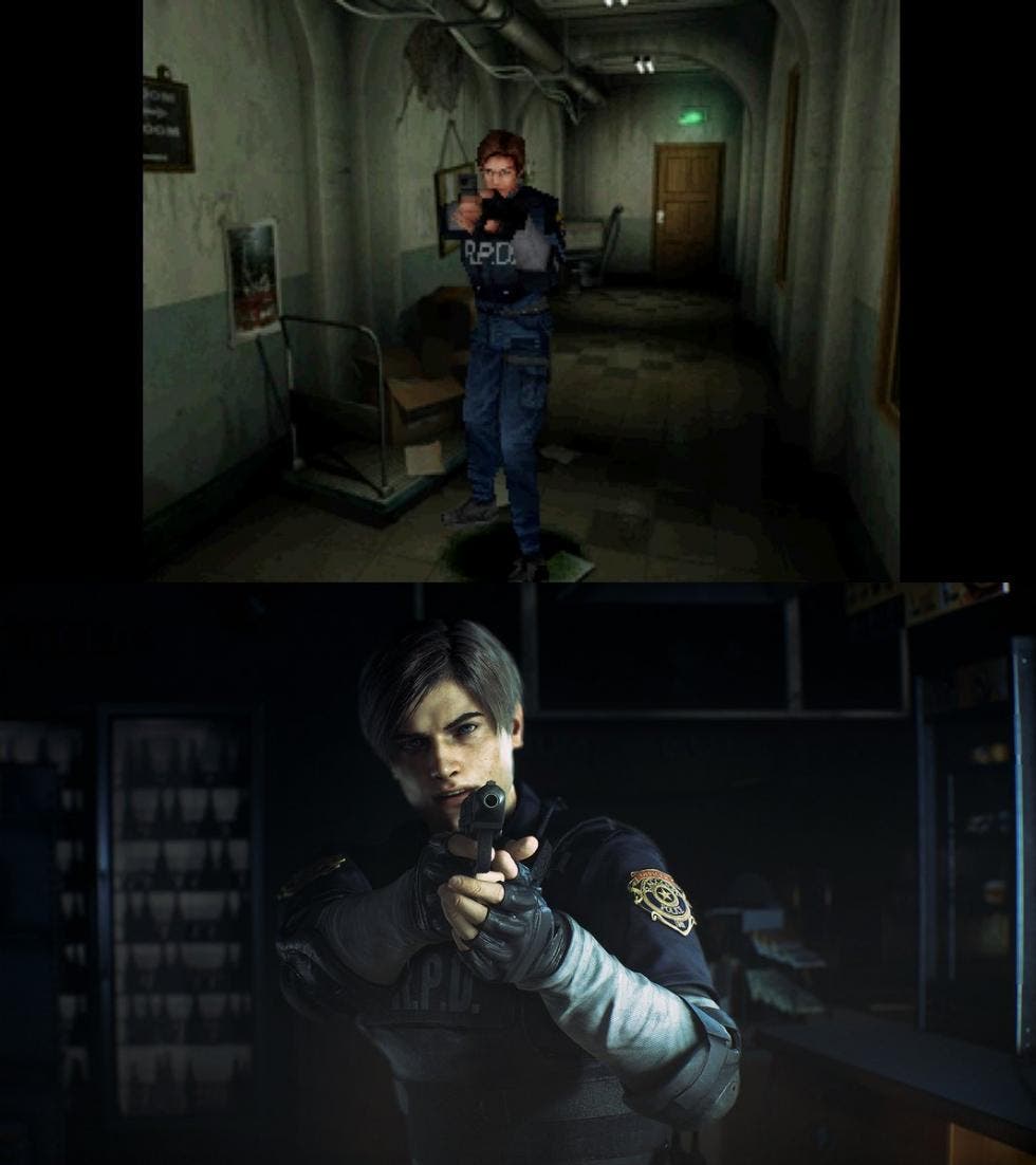 Comparativa de Resident Evil 2 Remake con el original 111