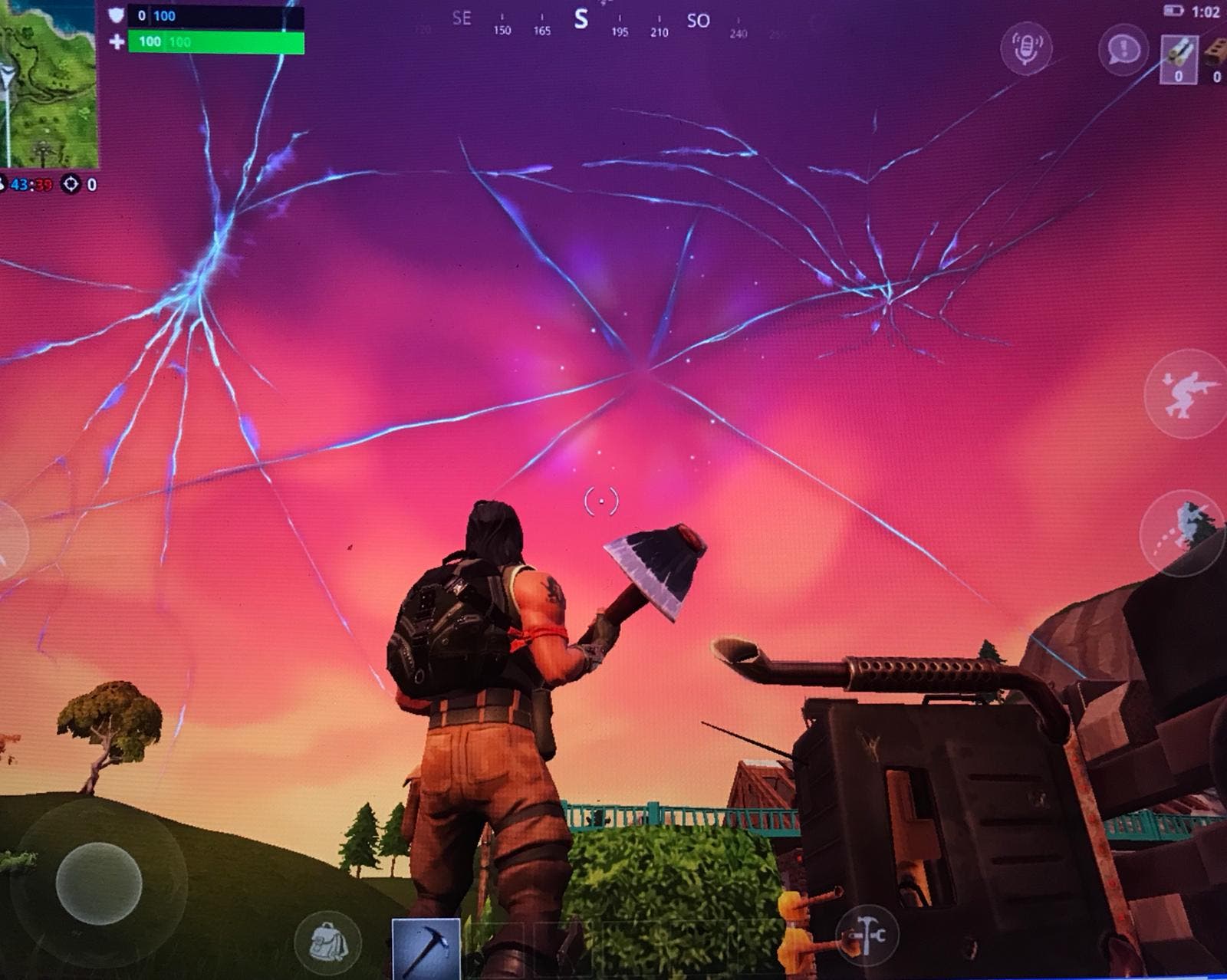 Las grietas del cielo de Fortnite se multiplican, el cielo se rompe 112
