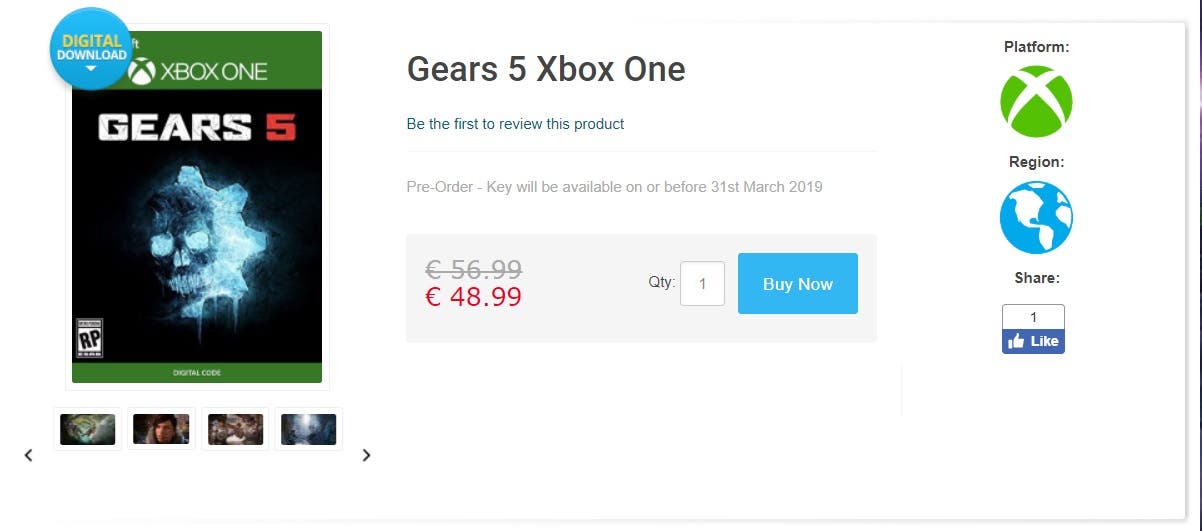 Gears 5 llegaría a principios de 2019 según una conocida cadena 107