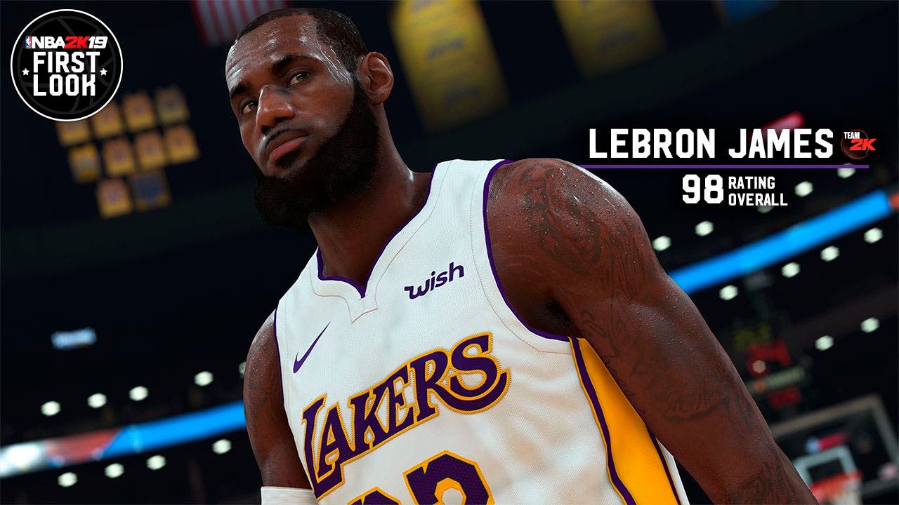 LeBron James bromea con su media en NBA 2K19