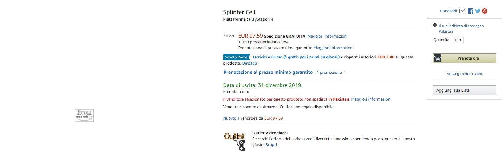 Listado un nuevo Splinter Cell con fecha de lanzamiento 100
