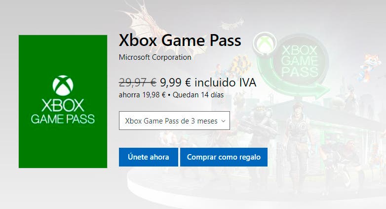 Consigue Xbox Game Pass o Xbox Live Gold con importantes descuentos 109