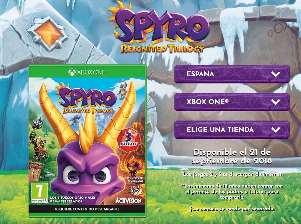 Spyro Reignited Trilogy no incluirá Spyro 2 y 3 en el disco 107