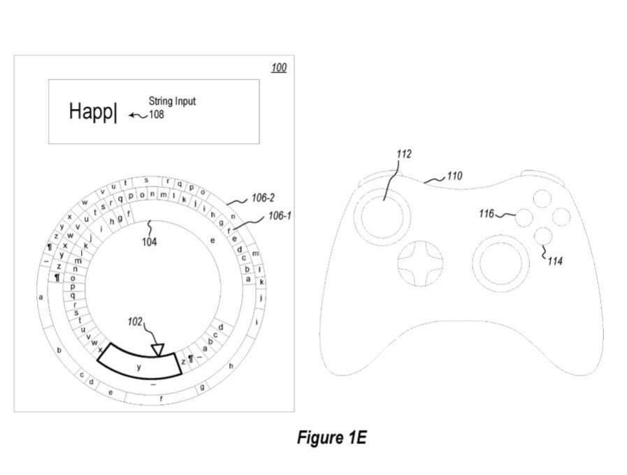 Microsoft patenta un teclado radial para manejar con los joystick de Xbox One 107