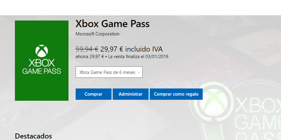 Amplia tu suscripción Xbox Game Pass por 6 meses a mitad de precio 107