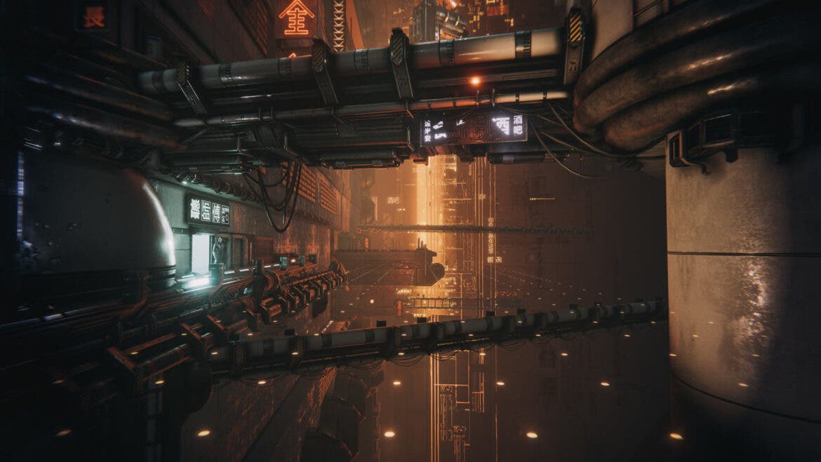 Así luciría un juego cyberpunk con Unity Engine 114