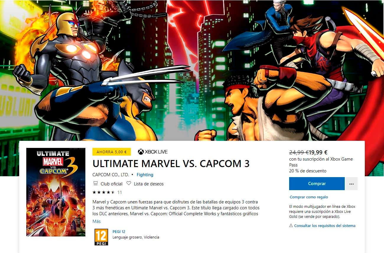Ultimate Marvel vs Capcom 3 podría llegar a Xbox Game Pass de forma inminente 109