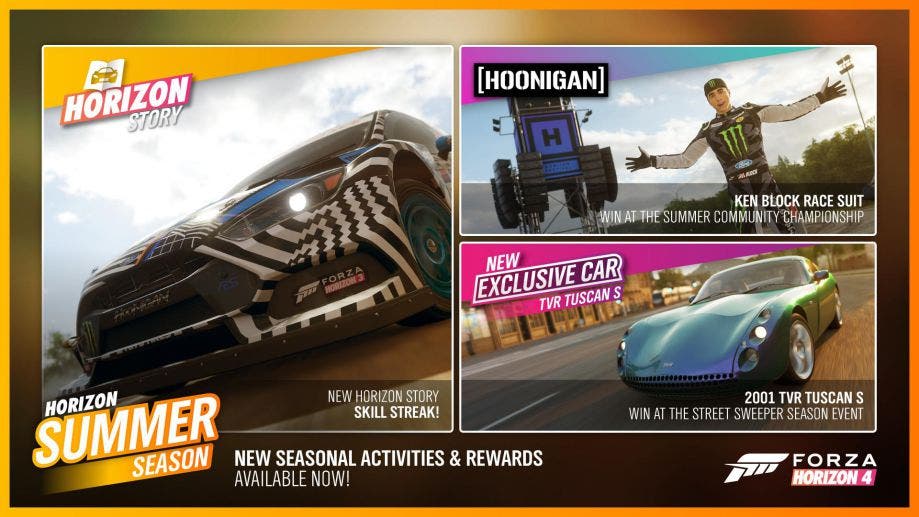 Forza Horizon 4 se actualiza con nuevos coches y eventos 109