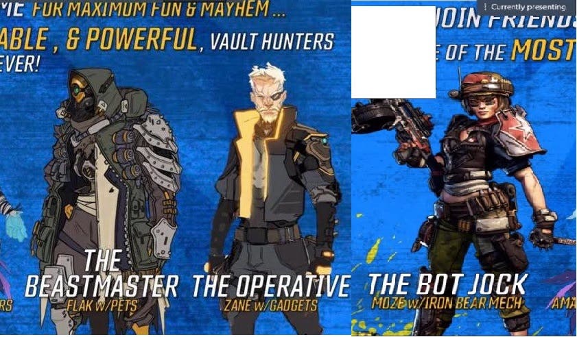 Imagen filtrada de Borderlands 3