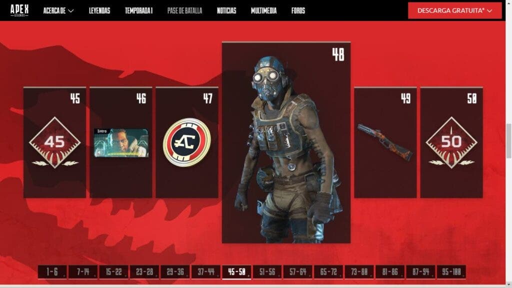 Así es el pase de batalla de Apex Legends, disponible mañana mismo 107