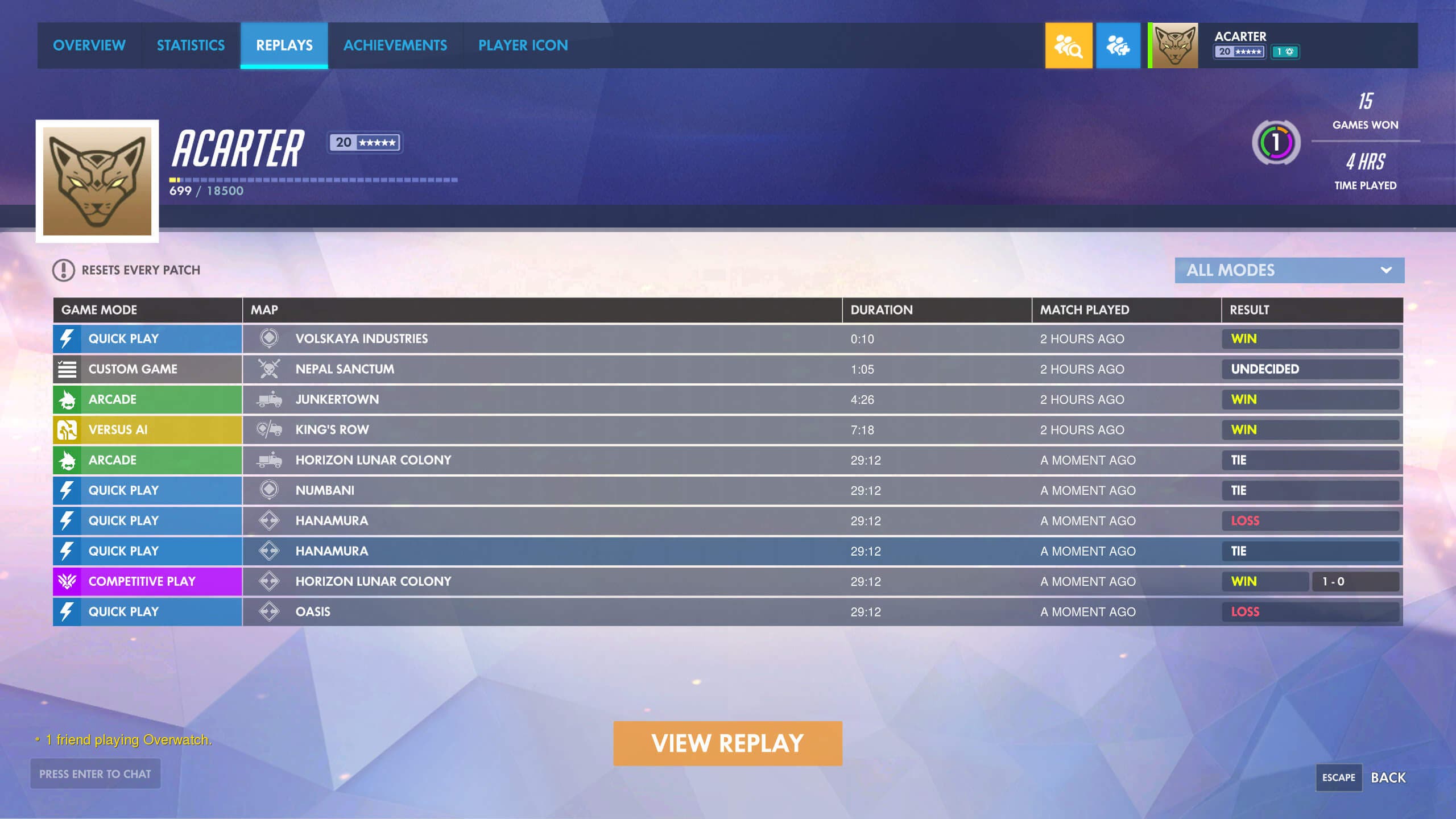 Overwatch incorporará pronto la posibilidad de ver repeticiones 111