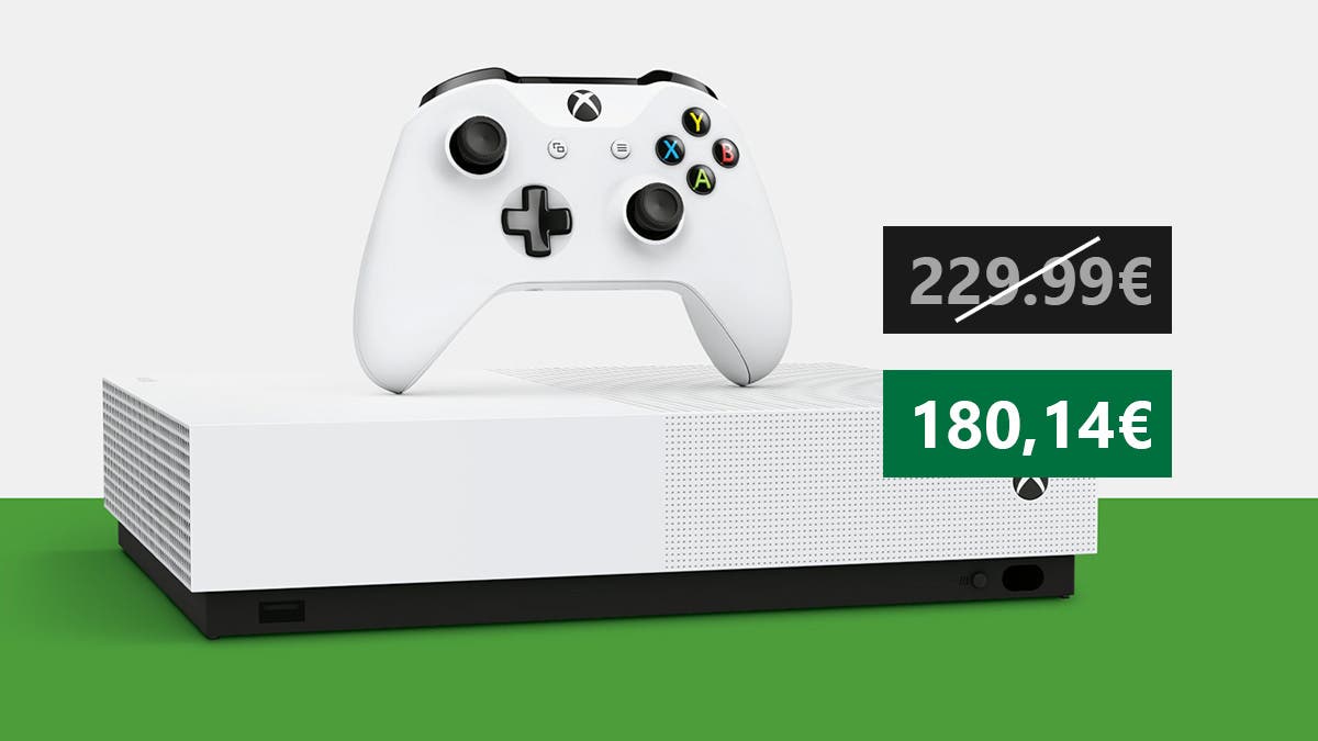 Hazte con una Xbox One S All-Digital Edition por 180?