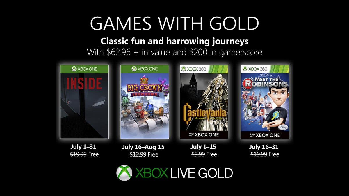 Anunciados los Games with Gold de julio 2019 para Xbox One 109