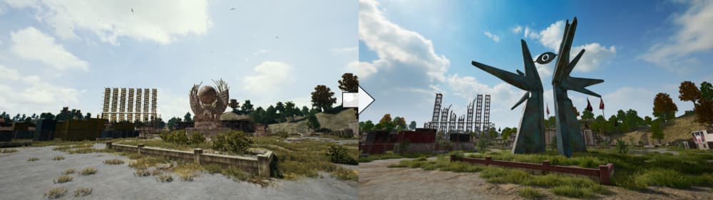 Erangel, el mapa de PUBG, ha recibido grandes cambios en la última actualización 114