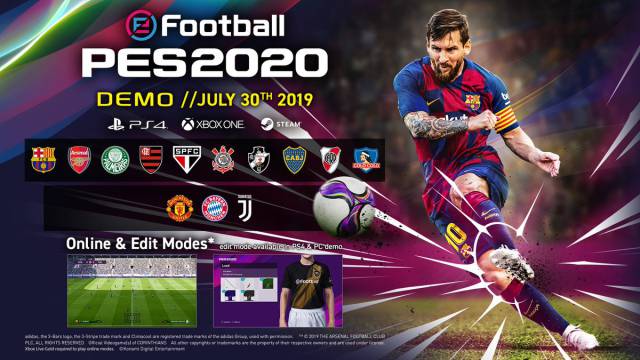 Todos los equipos de la demo de eFootball PES 2020 107