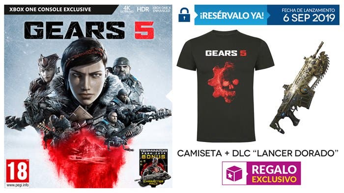 Reserva Gears 5 en Game y llévate regalos exclusivos