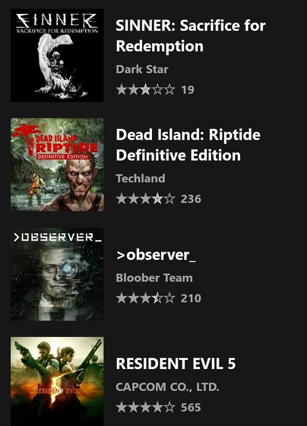 Cuatro juegos de terror desaparecerán pronto de Xbox Game Pass 109