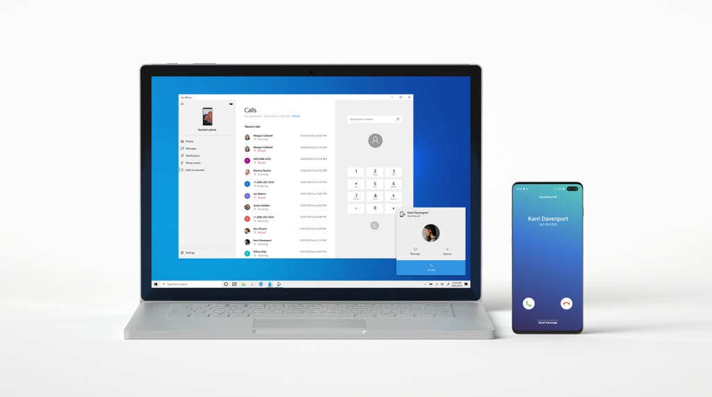 Microsoft amplía la funcionalidad de llamadas de Windows 10 a más dispositivos