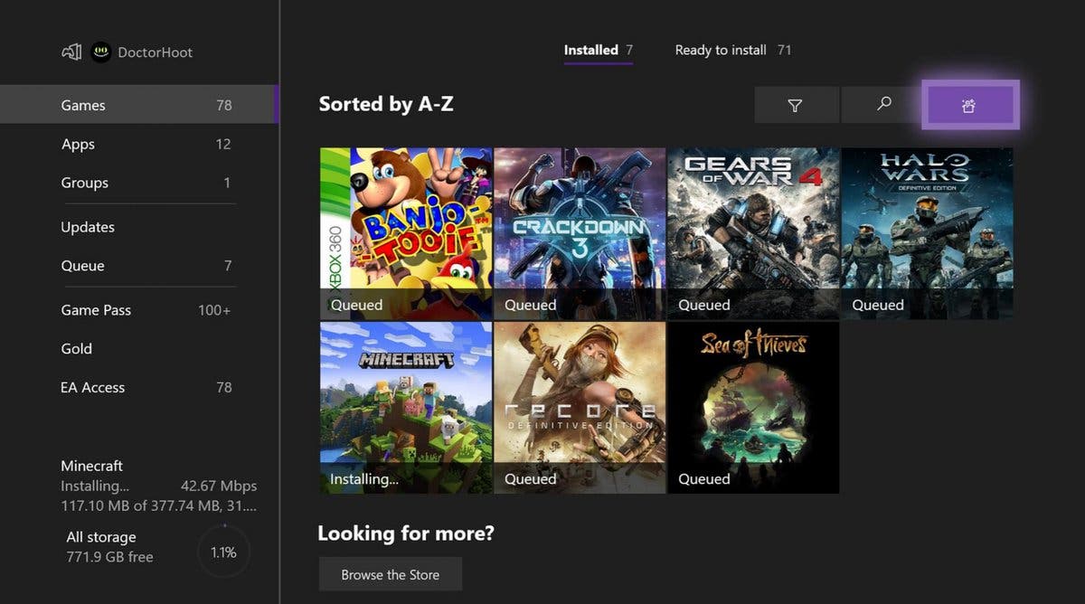 Deja que tu Xbox One decida con el nuevo botón sorpréndeme 109