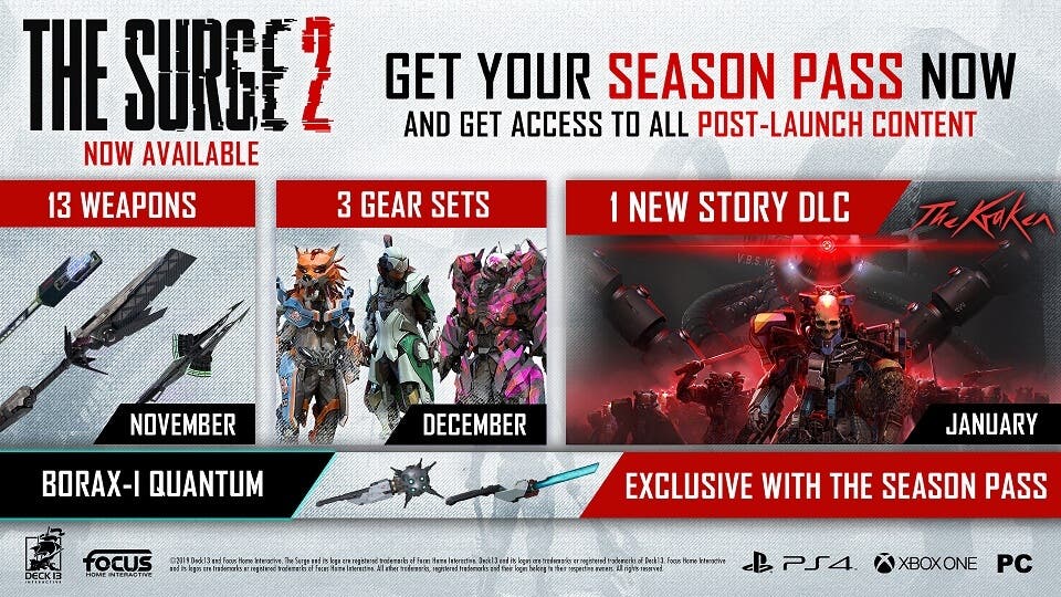The Surge 2 ha lanzado su primer DLC del Season Pass 109
