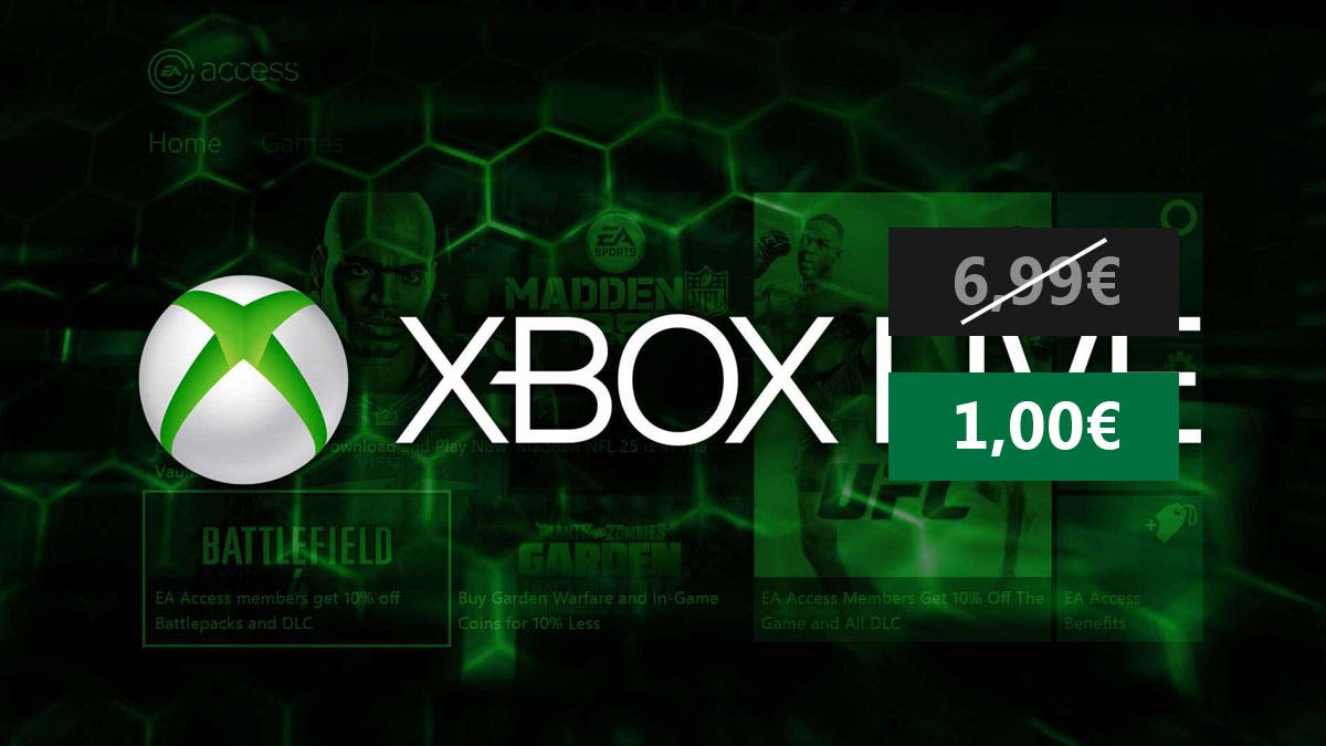 Consigue 1 mes de Xbox Live Gold por solo 1?