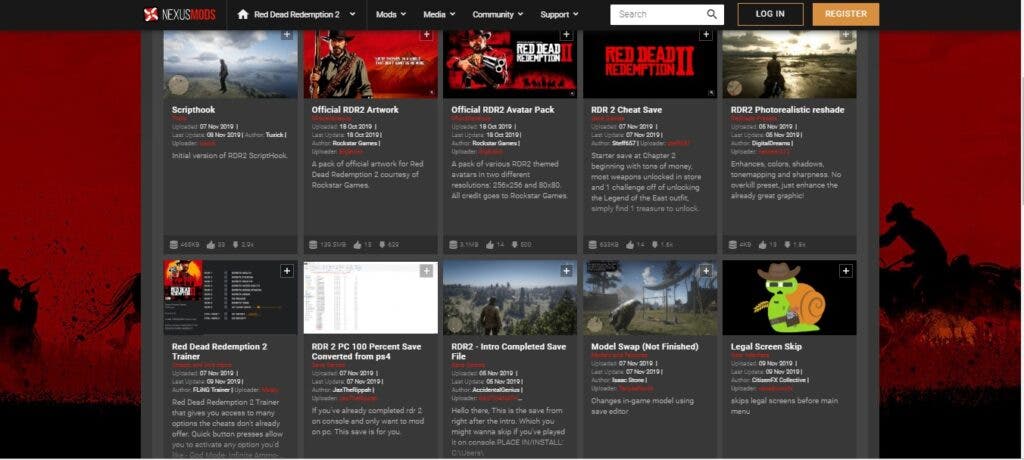 Los mods más populares de Red Dead Redemption 2 en PC son para saltar escenas 105
