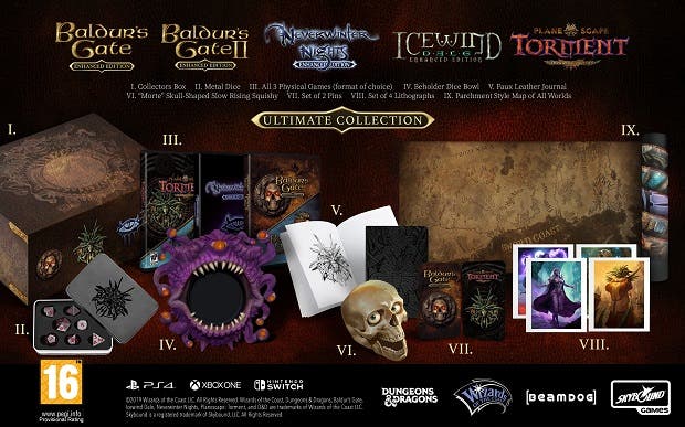 Así es la edición coleccionista de Baldur's Gate, Neverwinter Nights y más, exclusivas de Game 113