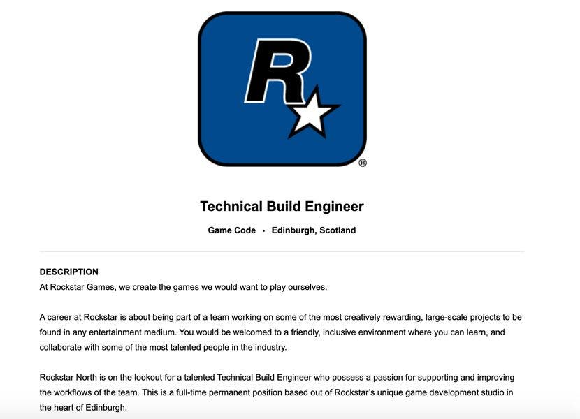 Una nueva oferta de trabajo de Rockstar Games genera especulaciones sobre el lanzamiento de GTA VI