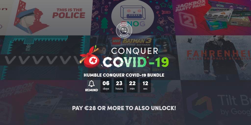 Humble Bundle presenta un extenso pack para ayudar a combatir el COVID-19