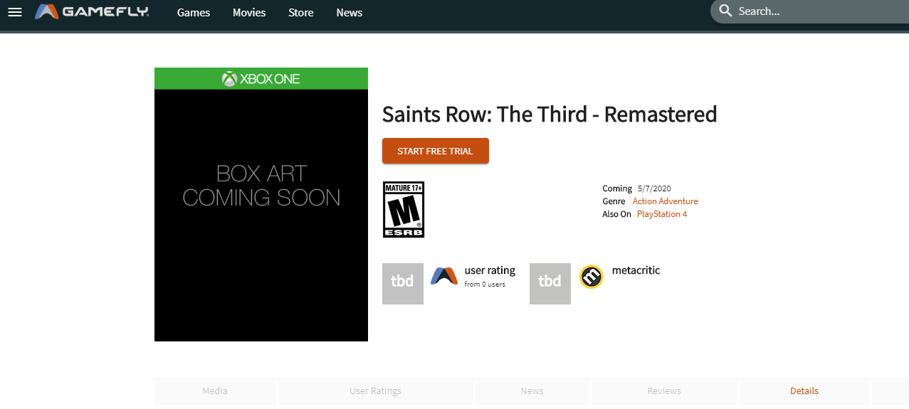 Saints Row: The Third Remastered aparece listado en un comercio para mayo 107