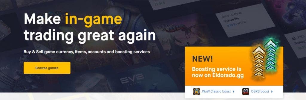 Eldorado la tienda virtual para encontrar items y recursos para tus juegos preferidos 112