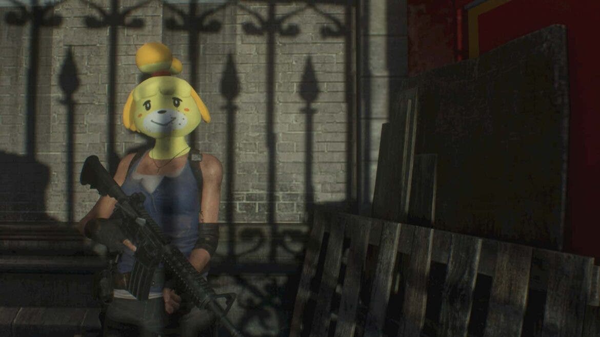 Jill Valentine se transforma en Canela, de animal Crossing, en un divertido mod de Resident Evil 3 Remake