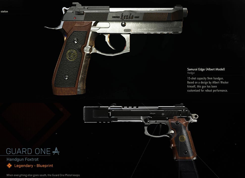 Es esta pistola en Call of Duty Modern Warfare una referencia a Resident Evil