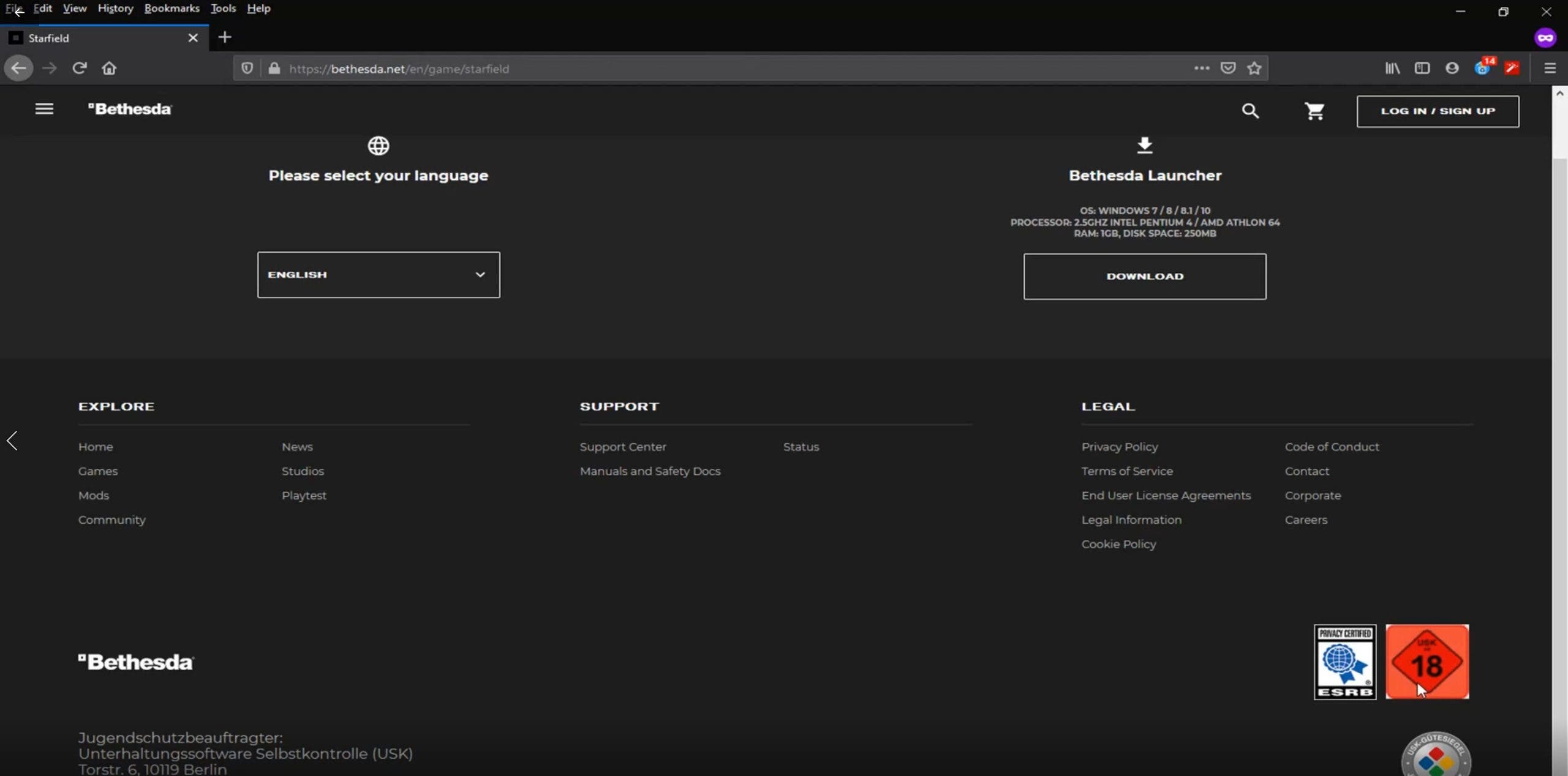 Bethesda responde a los recientes rumores sobre Starfield