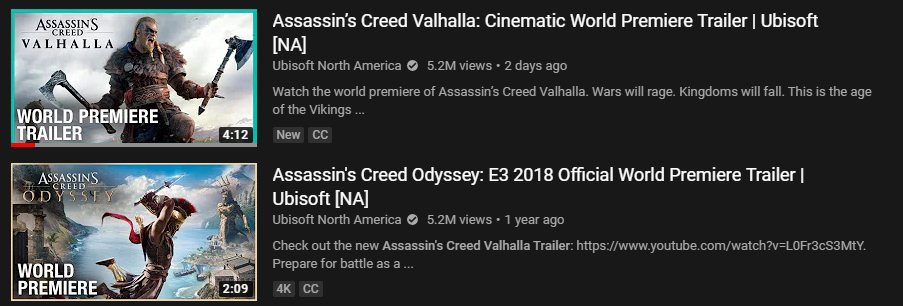 El tráiler de Assassin's Creed Valhalla supera al de Odyssey