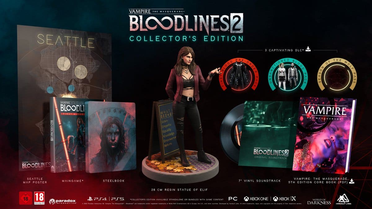 Edición Coleccionista de Vampire The Masquerade Bloodlines 2