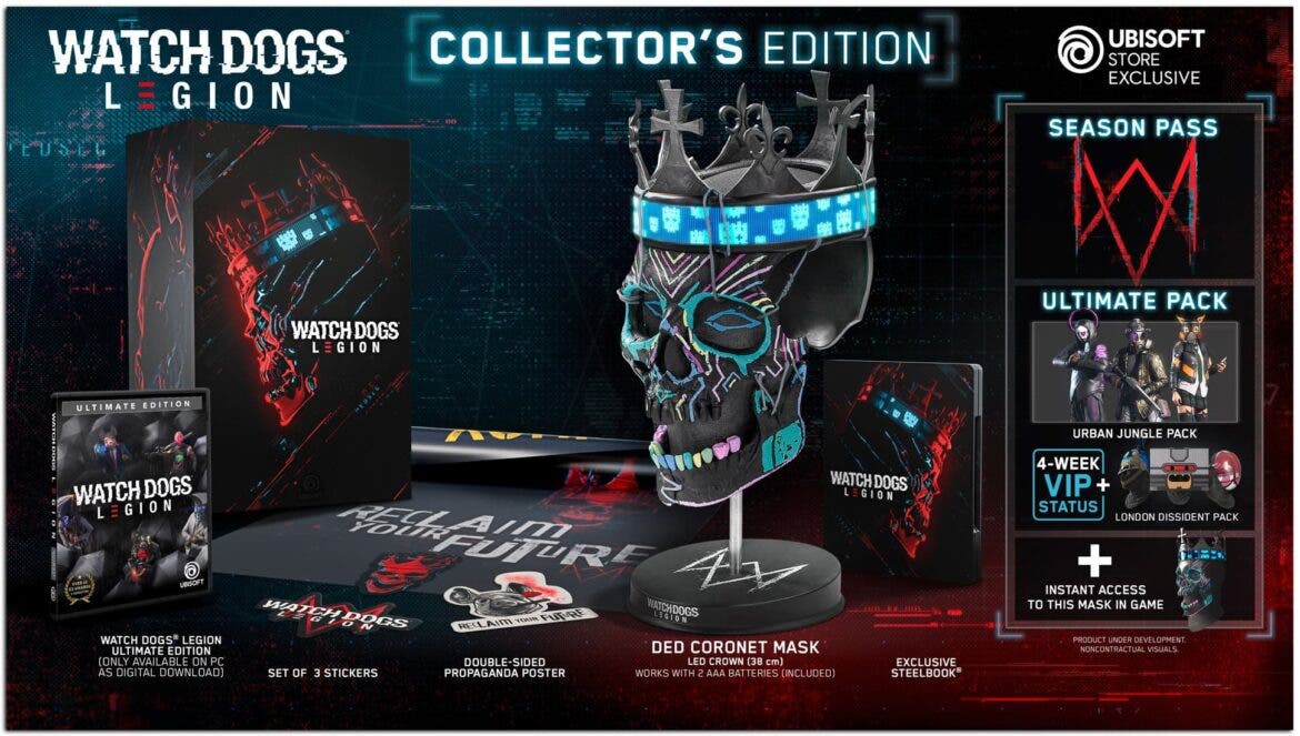 Ubisoft confirma el contenido de las diferentes ediciones de Watch Dogs Legion 109