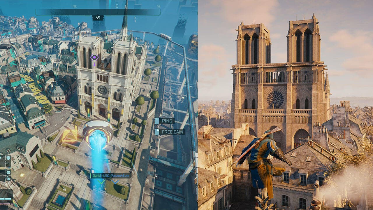 Hyper Scape cuenta con un claro homenaje a Assassin's Creed Unity