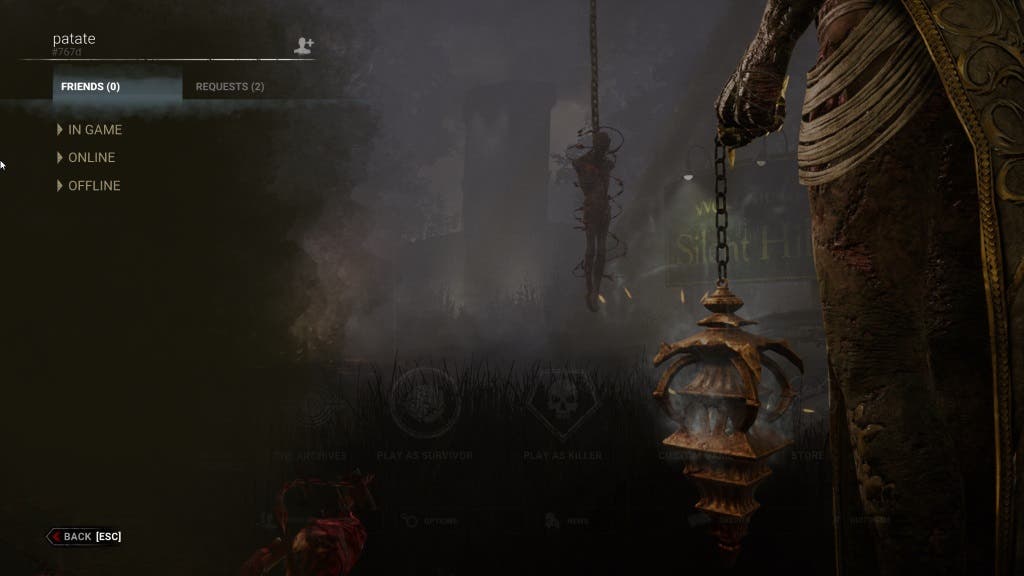 Cómo jugar con amigos de otras plataformas en Dead by Daylight 112