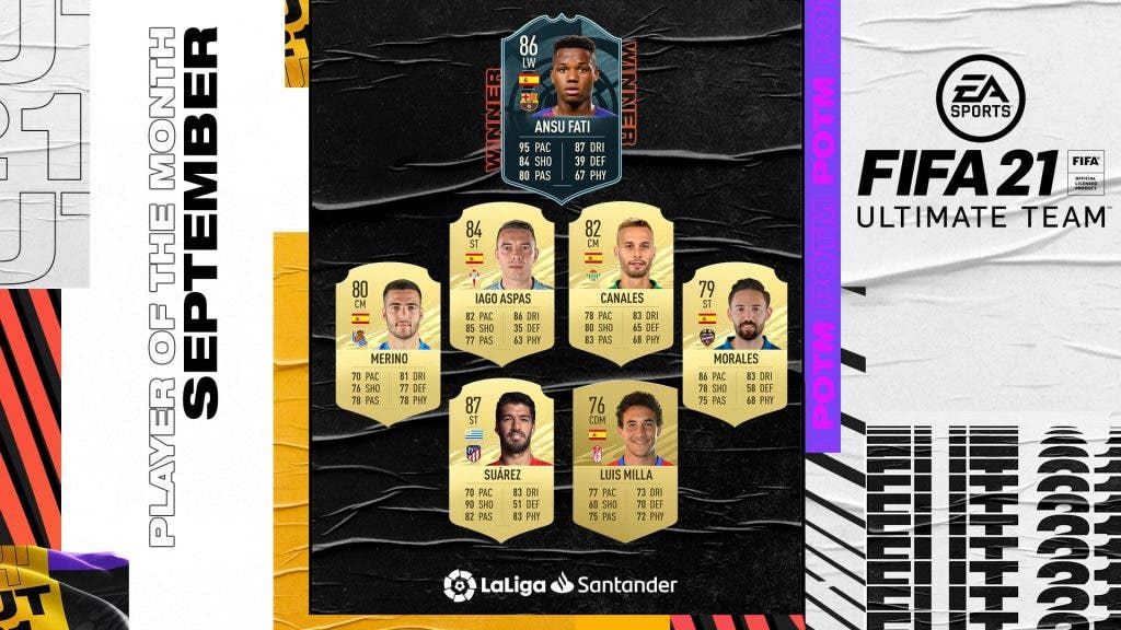 FUT 21 escoge el POTM de septiembre de LaLiga
