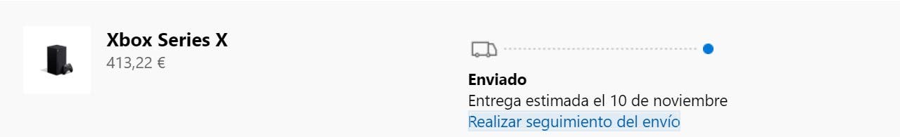 La Microsoft Store también empieza a enviar Xbox Series X 100