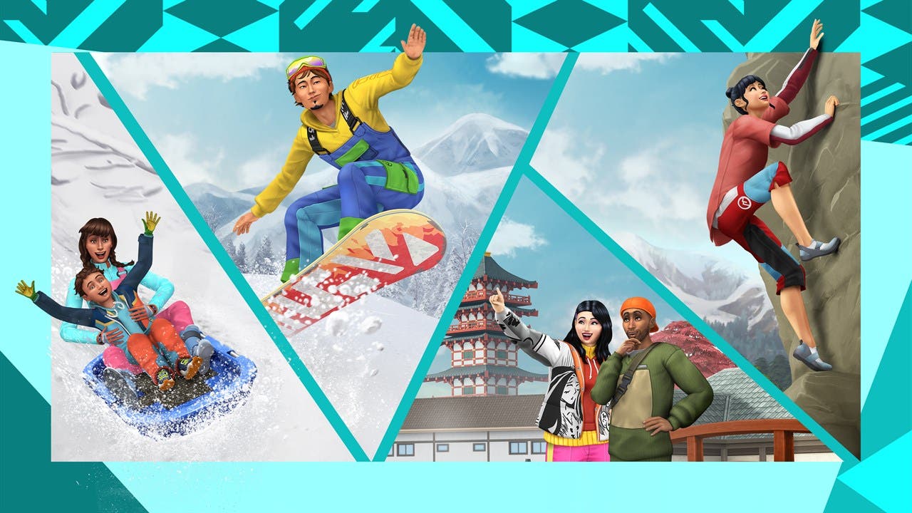 Vacaciones y encanto japonés con Los Sims 4: Escapada en la nieve