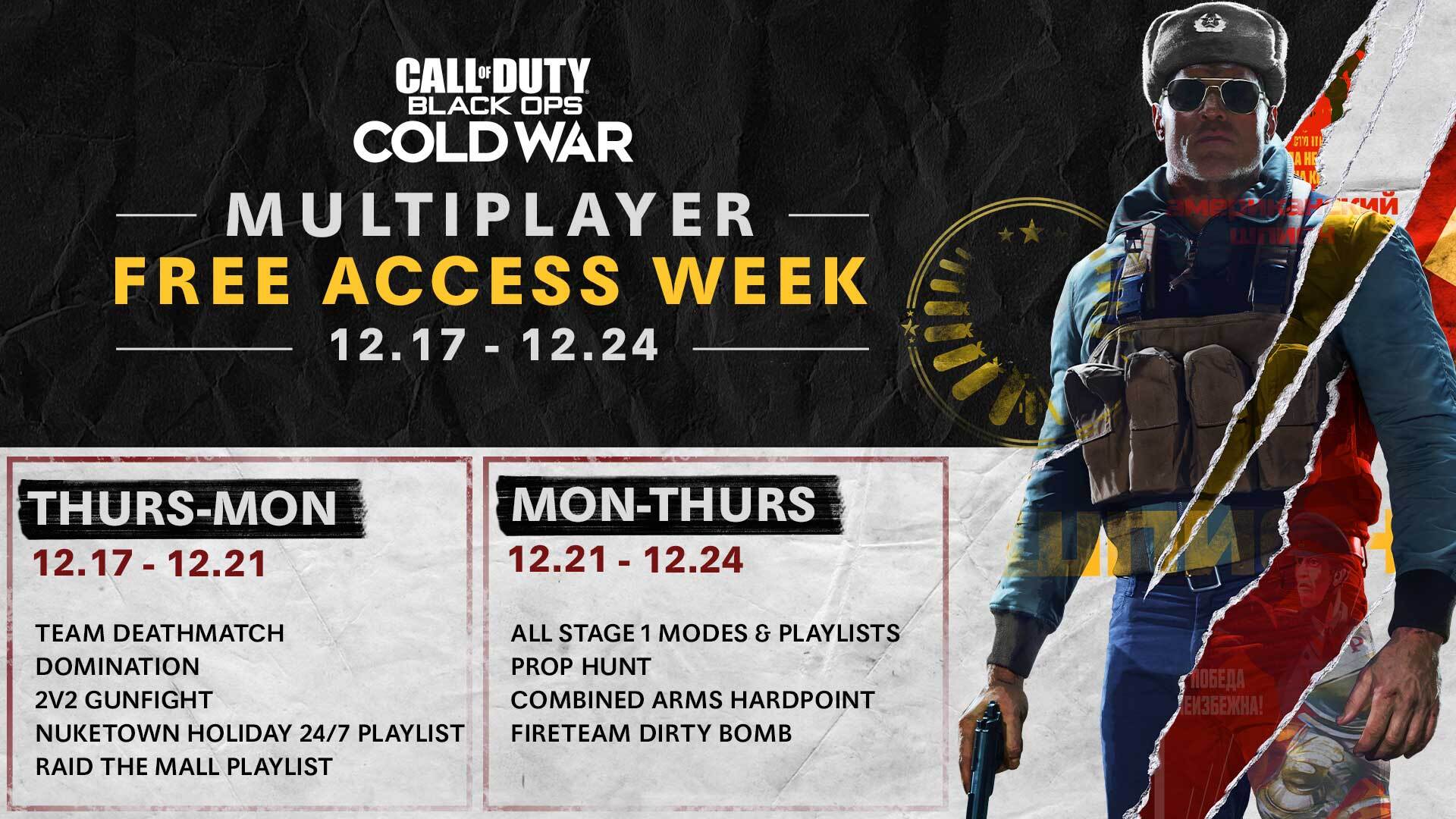 multijugador de Call of Duty Black Ops Cold War gratis