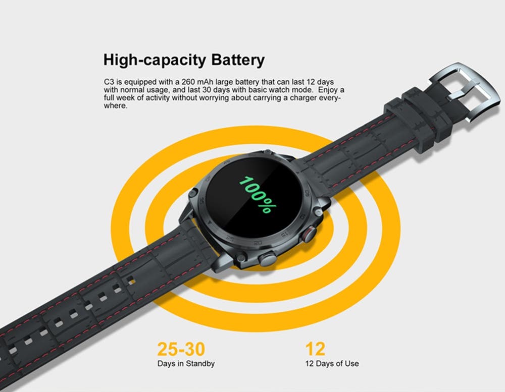 Review smartwatch Cubot C3 121